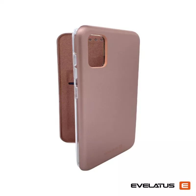 Evelatus Samsung Galaxy A41 Buchhülle Roségold