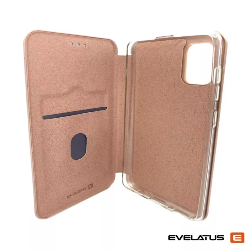 Evelatus Samsung Galaxy A41 Buchhülle Roségold