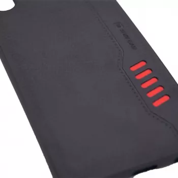 Evelatus Samsung Galaxy A50 Shooter Series Black Rugged Back Cover mit Kickstand und Ringhalter