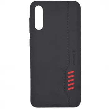 Evelatus Samsung Galaxy A50 Shooter Series Black Rugged Back Cover mit Kickstand und Ringhalter