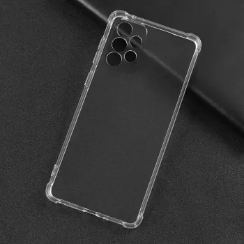 Evelatus Samsung Galaxy A53 5G Militär-Stoßschutz Silikonhülle TPU Transparent