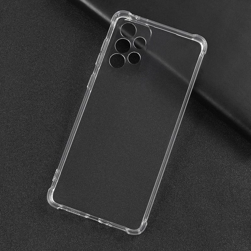 Evelatus Samsung Galaxy A53 5G Militär-Stoßschutz Silikonhülle TPU Transparent