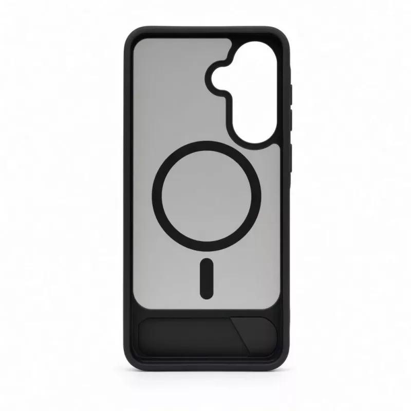 Evelatus Samsung Galaxy A57 Gummiertes MagSafe Case mit Standfuß Schwarz