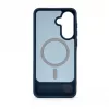 Evelatus Samsung Galaxy A57 Gummiertes MagSafe Case mit Standfuß Marineblau
