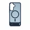 Evelatus Samsung Galaxy A57 Gummiertes MagSafe Case mit Standfuß Marineblau
