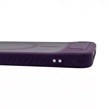 Evelatus Samsung Galaxy A57 Gummiertes MagSafe Case mit Standfuß Lila