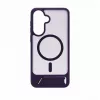 Evelatus Samsung Galaxy A57 Gummiertes MagSafe Case mit Standfuß Lila