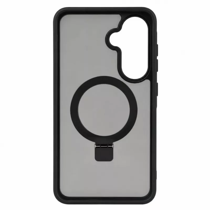 Evelatus Samsung Galaxy A57 Shield Case mit MagSafe & Stand Matt Ring Schwarz