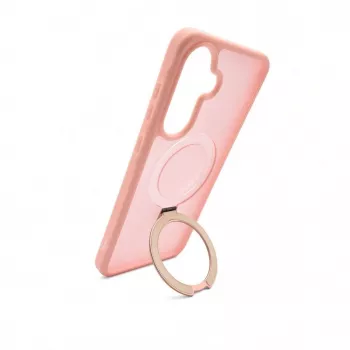 Evelatus Samsung Galaxy A57 Shield Case mit MagSafe & Ständer Matt Ring Hellrosa