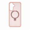 Evelatus Samsung Galaxy A57 Shield Case mit MagSafe & Ständer Matt Ring Hellrosa