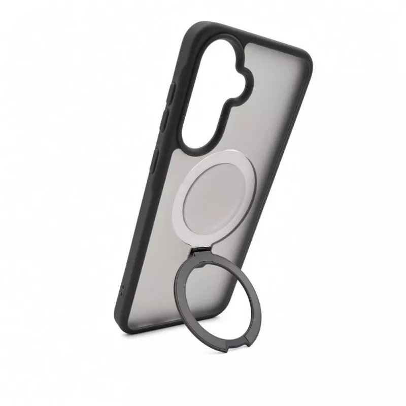 Evelatus Samsung Galaxy A57 Shield-Hülle mit MagSafe & Ständer, matter Ring, Rauchgrau