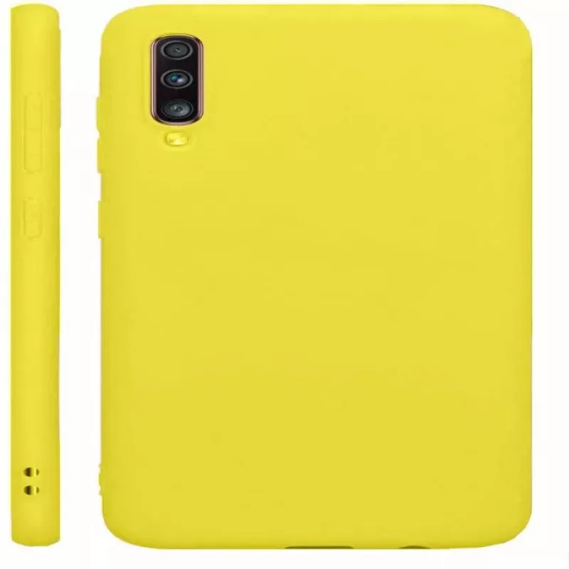 Evelatus Samsung Galaxy A70 Nano Silicone Case Soft Touch TPU Gelb