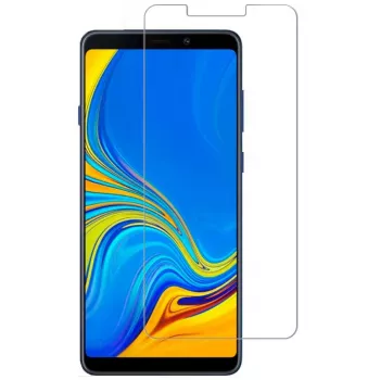 Evelatus Samsung Galaxy A9 2018 0.33mm Flat Clear Tempered Glass Screen Protector mit Japan Glue, Anti-Statisch