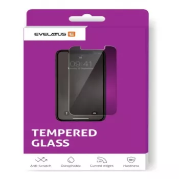 Evelatus Samsung Galaxy J7 (2017) J730 0,33 mm Flach Klar Displayschutzfolie aus gehärtetem Glas mit Japan-Kleber, antistatisch