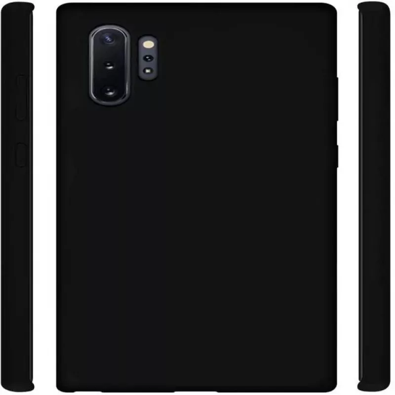 Evelatus Samsung Galaxy Note 10 Plus Premium Soft Touch Silikonhülle Schwarz