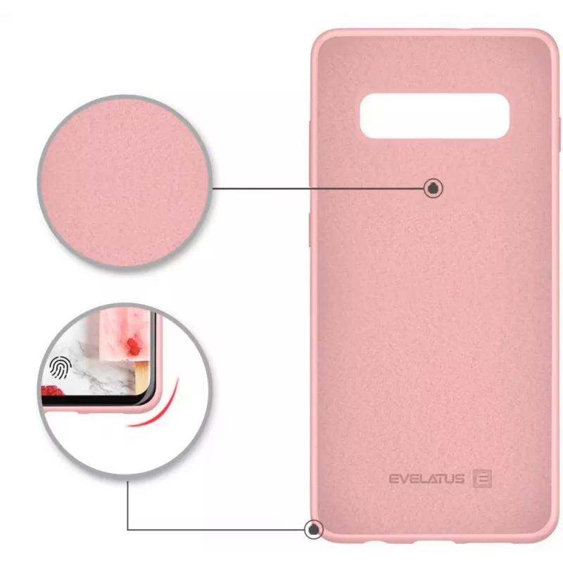 Evelatus Samsung Galaxy S10+ Nano Silicone Case Soft Touch TPU Beige