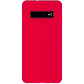 Evelatus Samsung Galaxy S10 Plus Weiche Silikonhülle Rot