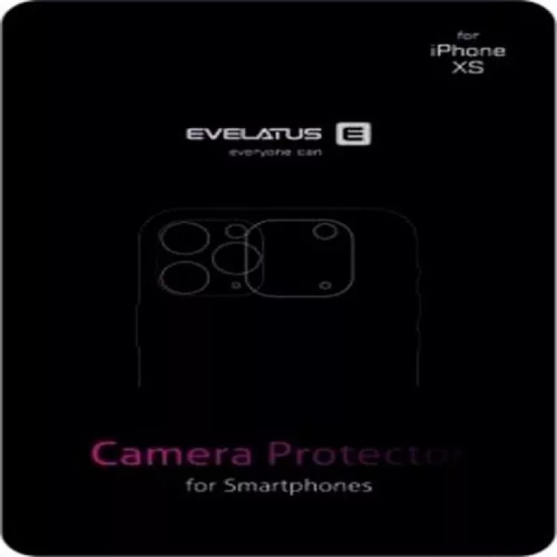 Evelatus Samsung Galaxy S10e Kamera-Linsenglas Ersatz - Transparent mit schwarzem Rahmen