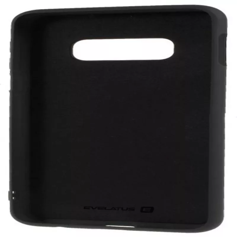 Evelatus Samsung Galaxy S10e Nano Silicone Case Soft Touch TPU Schwarz