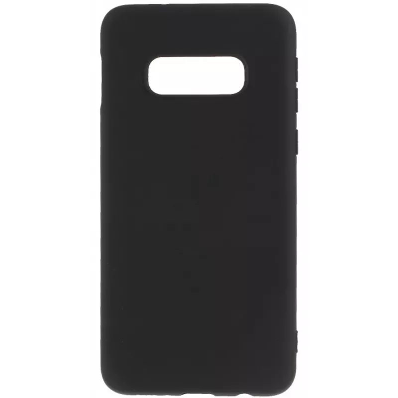 Evelatus Samsung Galaxy S10e Nano Silicone Case Soft Touch TPU Schwarz