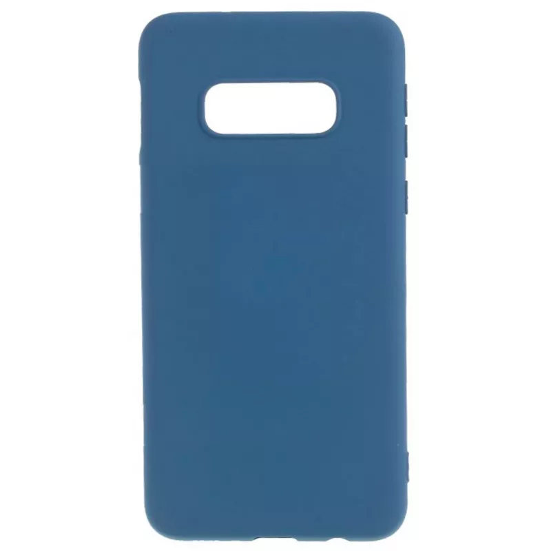 Evelatus Samsung Galaxy S10e Nano Silicone Case Soft Touch TPU Dark Blue
