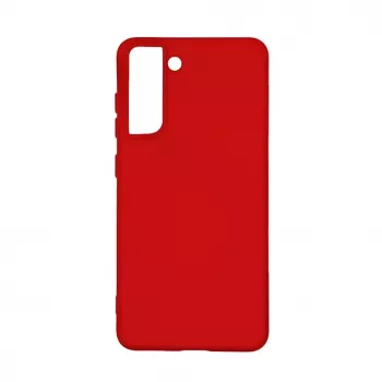 Evelatus Samsung Galaxy S21 Nano Silikon Hülle Soft Touch TPU Rot