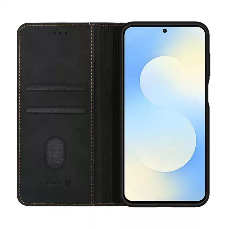 Evelatus Samsung Galaxy S26 FE Buchhülle Schwarz