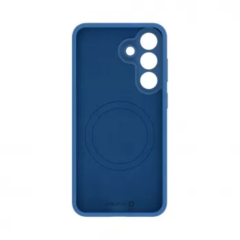 Evelatus Samsung Galaxy S26 FE Premium Magnetische Soft-Touch Silikonhülle Marineblau