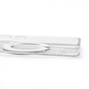 Evelatus Samsung Galaxy S26 Hybrid-Hülle mit MagSafe PC+TPU 360 Metall-Ständer Transparent