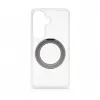 Evelatus Samsung Galaxy S26 Hybrid-Hülle mit MagSafe PC+TPU 360 Metall-Ständer Transparent