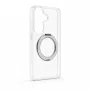 Evelatus Samsung Galaxy S26 Hybrid-Hülle mit MagSafe PC+TPU 360 Metall-Ständer Transparent