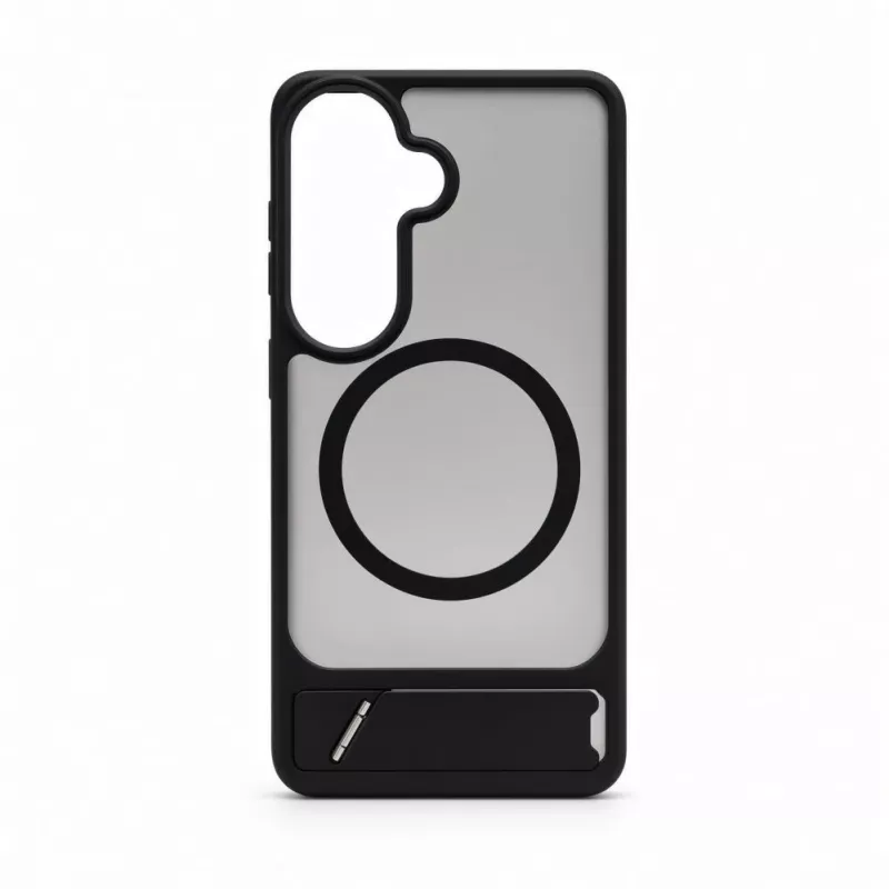Evelatus Samsung Galaxy S26 Gummiertes MagSafe Case mit Ständer Schwarz