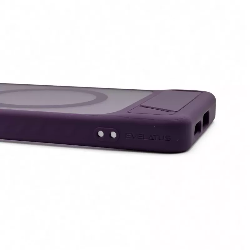 Evelatus Samsung Galaxy S26 Gummiertes MagSafe Case mit Ständer Lila