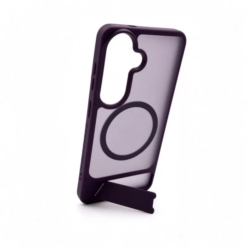 Evelatus Samsung Galaxy S26 Gummiertes MagSafe Case mit Ständer Lila