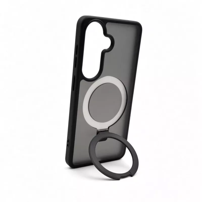 Evelatus Samsung Galaxy S26 Shield-Hülle mit MagSafe & Stand, matter Ring, Schwarz
