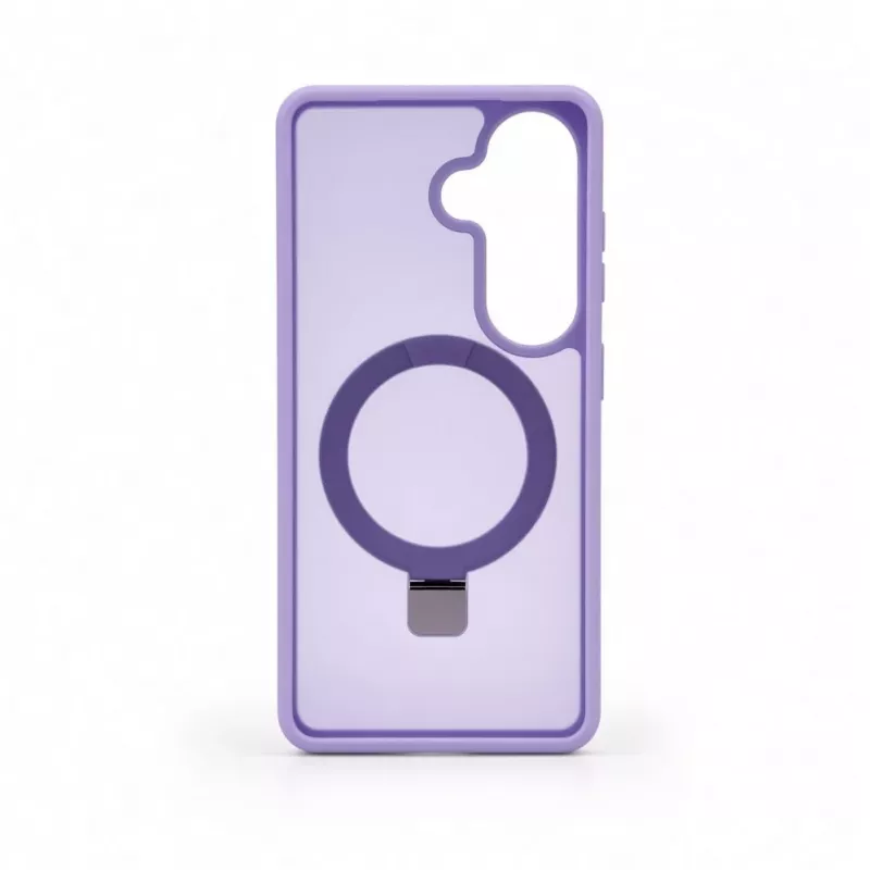 Evelatus Samsung Galaxy S26 Shield-Hülle mit MagSafe & Ständer, matter Ring, Lavendel-Lila