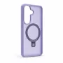 Evelatus Samsung Galaxy S26 Shield-Hülle mit MagSafe & Ständer, matter Ring, Lavendel-Lila