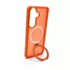 Evelatus Samsung Galaxy S26 Shield Case mit MagSafe & Ständer Matt Ring Orange