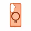 Evelatus Samsung Galaxy S26 Shield Case mit MagSafe & Ständer Matt Ring Orange