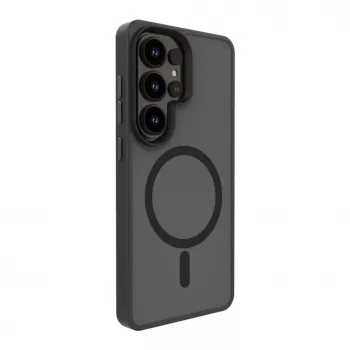 Evelatus Samsung Galaxy S26 Ultra Hybrid-Hülle mit Magnet, PC+TPU, Schwarz