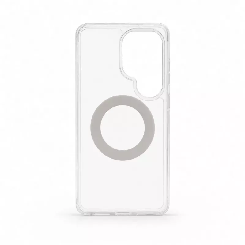 Evelatus Samsung Galaxy S26 Ultra Hybrid-Hülle mit MagSafe PC+TPU 360 Metallständer Transparent