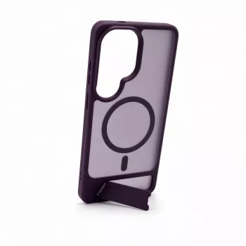 Evelatus Samsung Galaxy S26 Ultra Gummiertes MagSafe-Case mit Standfuß - Lila