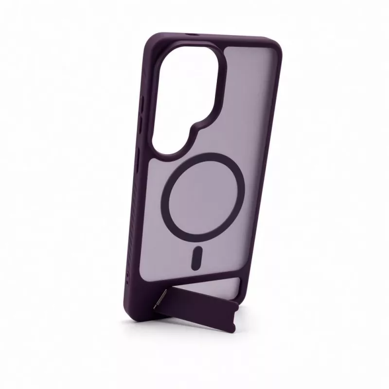 Evelatus Samsung Galaxy S26 Ultra Gummiertes MagSafe-Case mit Standfuß - Lila