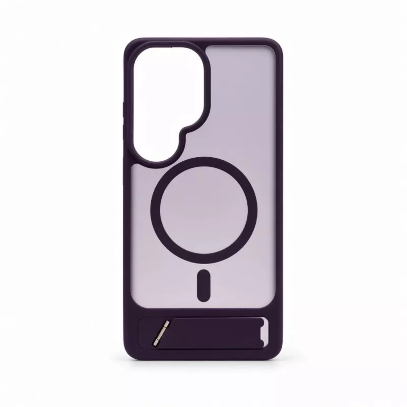 Evelatus Samsung Galaxy S26 Ultra Gummiertes MagSafe-Case mit Standfuß - Lila