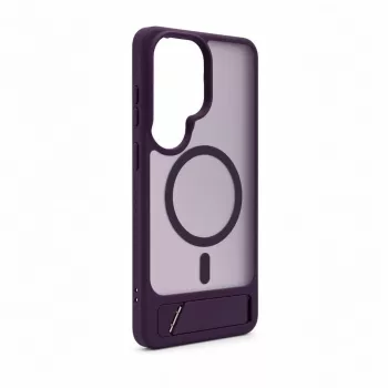 Evelatus Samsung Galaxy S26 Ultra Gummiertes MagSafe-Case mit Standfuß - Lila