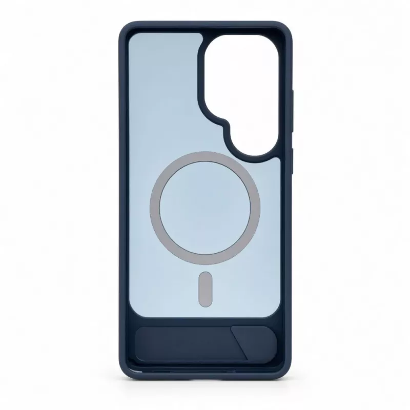 Evelatus Samsung Galaxy S26 Ultra Gummiertes MagSafe Case mit Standfuß Marineblau
