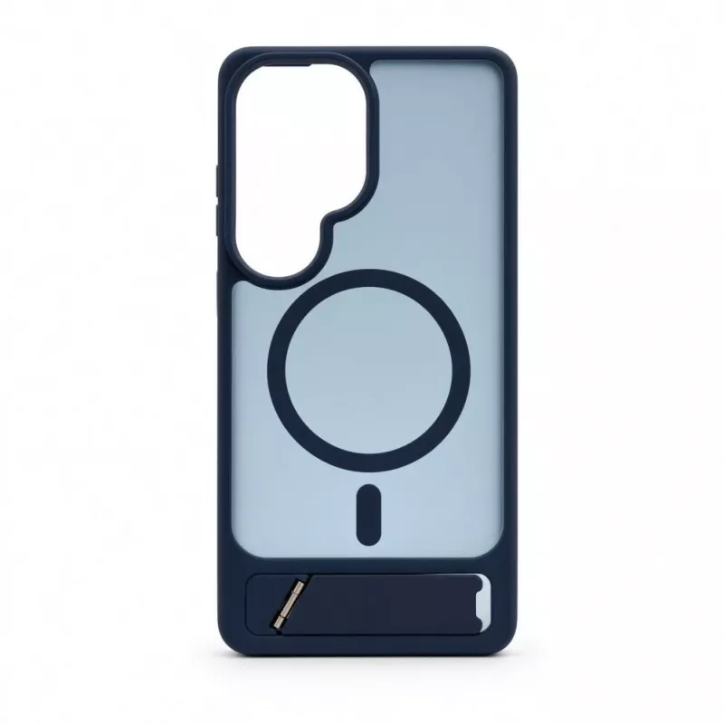 Evelatus Samsung Galaxy S26 Ultra Gummiertes MagSafe Case mit Standfuß Marineblau
