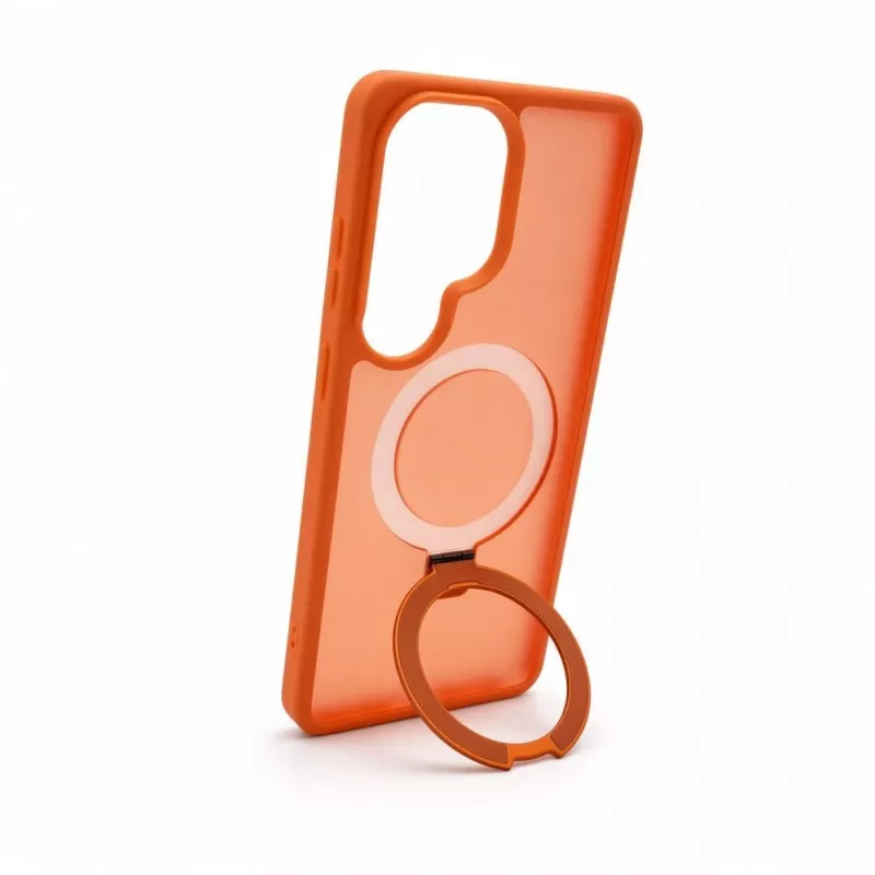 Evelatus Samsung Galaxy S26 Ultra Shield-Hülle mit MagSafe & Ständer Matt Ring Orange