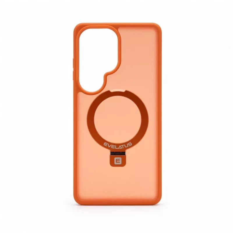 Evelatus Samsung Galaxy S26 Ultra Shield-Hülle mit MagSafe & Ständer Matt Ring Orange