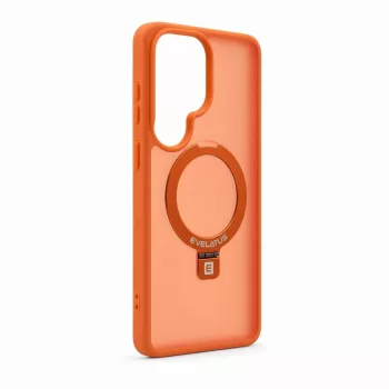 Evelatus Samsung Galaxy S26 Ultra Shield-Hülle mit MagSafe & Ständer Matt Ring Orange